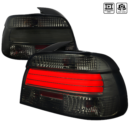 Spec-D Tuning 01-03 Bmw E39 LED Taillights Smoke LT-E3901GLED-TM